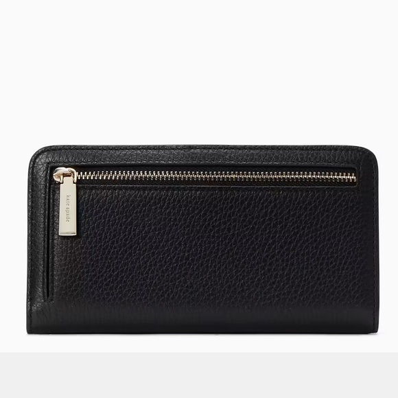 Kate Spade Dumpling Large Slim Bifold Wallet 
COLOR: Black - Picture 3 of 16